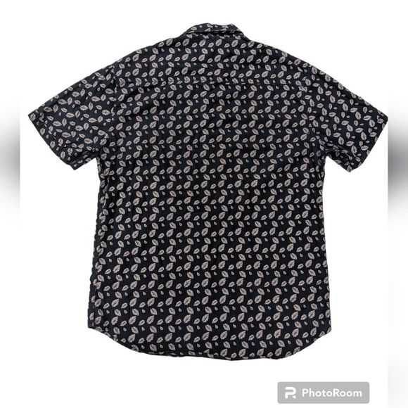 Michael Brandon Men's Button Down Short Sleeve Shirt Collared Slim Fit Large - Picture 5 of 6